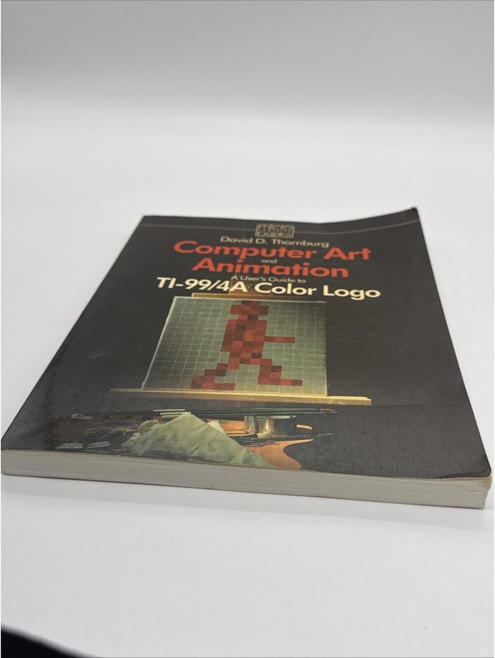 Vintage 1983 Computer Art and Animation TI-99/4A Color Logo Book Thornburg